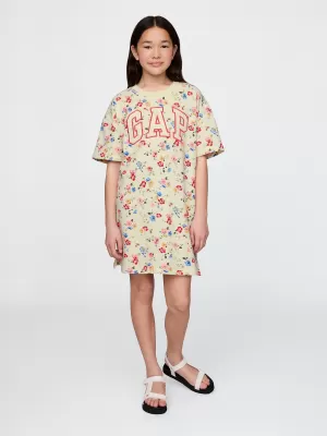 Gyermek ruhák GAP LOGO DRESS 781767-01 SP MULTI VIRÁGOS