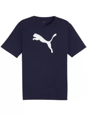 Férfi póló PUMA TEAMRISE LOGO JERSEY COTTON 658705-06 PUMA NAVY/PUMA WHITE