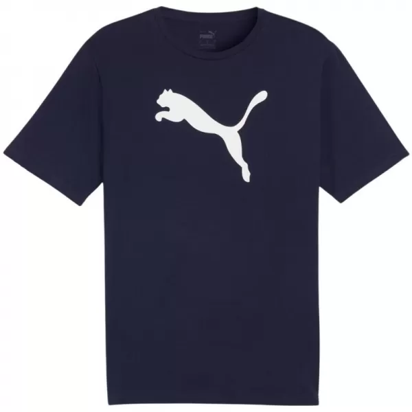  Férfi póló PUMA TEAMRISE LOGO JERSEY COTTON 658705-06 PUMA NAVY/PUMA WHITE 