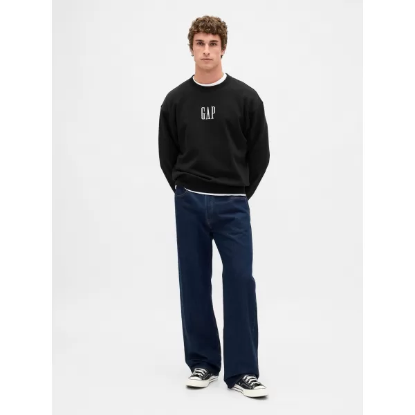  Férfi pulóver GAP LOGO SWEATSHIRT 821273-08 IGAZ FEKETE 