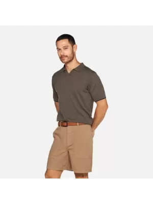 Férfi póló GEOX KNIT G012317 KHAKI