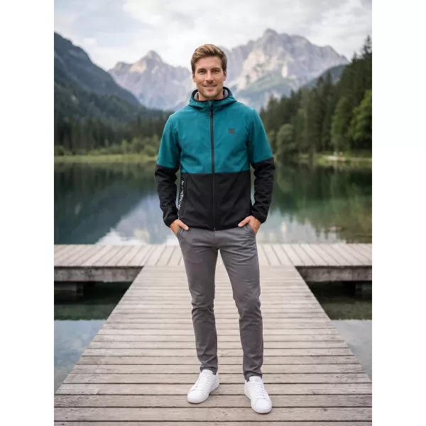  Férfi prémium softshell kabát ALTISPORT VOJ/ALM051JACK01 KEROZIN/FEKETE 
