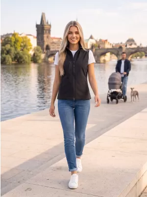 Női softshell mellény ALTISPORT NoPrint NP/ALW965 ÉBENFA SZÜRKE