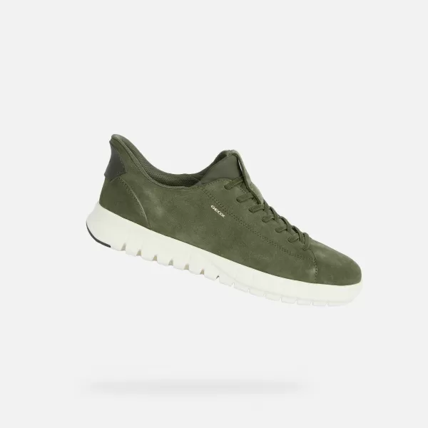  Férfi tornacipő GEOX FLEXTRIDE PLUS FAST IN G014646 KHAKI 
