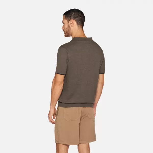  Férfi póló GEOX KNIT G012317 KHAKI 