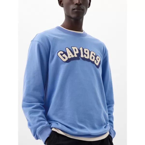  Férfi pulóver GAP LOGO CREWNECK SWEATSHIRT 829103-07 CABANA KÉK 