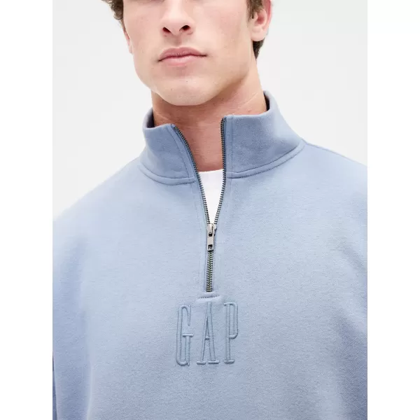  Pulóver GAP CORP LOGO HALF ZIP 873446-01 NAPOS SZÜRKE 