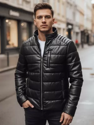 Férfi dzseki DSTREET TX5115 FEKETE