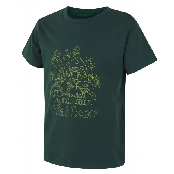  Gyermek póló HUSKY TEE MUSHROOM K SÖTÉTZÖLD 