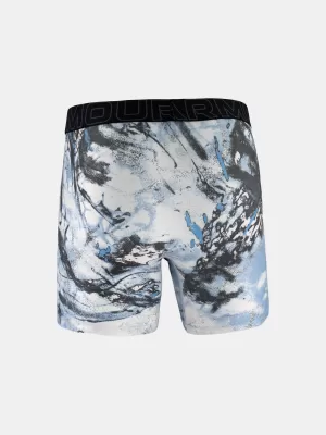 Férfi boxerek UNDER ARMOUR UA PERFORMANCE TECH - PRINT 6IN - 1PK 1383875-101 FEKETE
