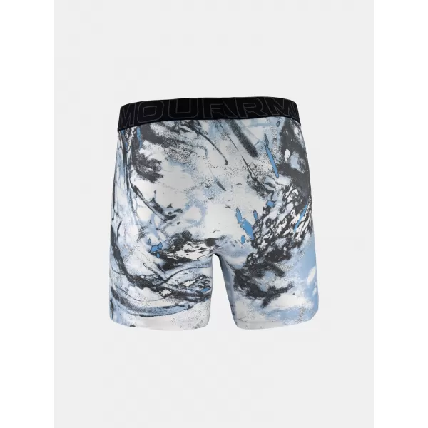  Férfi boxerek UNDER ARMOUR UA PERFORMANCE TECH - PRINT 6IN - 1PK 1383875-101 FEKETE 