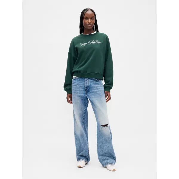 Női pulóver GAP LOGO SWEATSHIRT 799272-00 MÉLYVADÁSZ 
