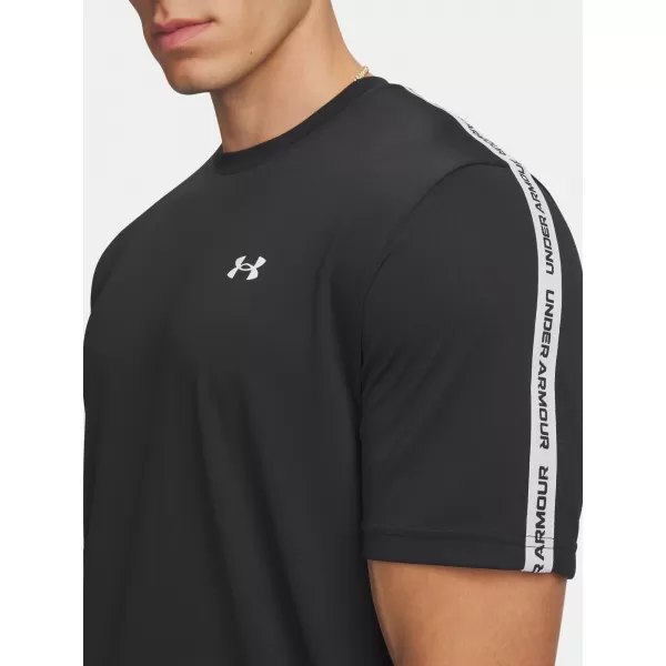  Férfi póló UNDER ARMOUR TECH TAPING SS 6012356-001 FEKETE 