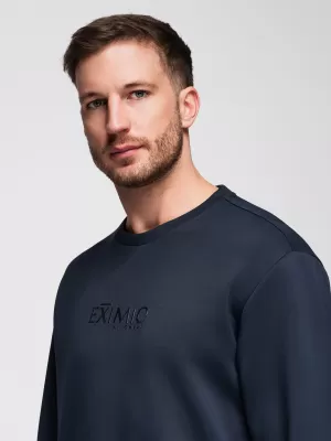 Férfi pulóver OMBRE OM-SNBC-0199 SÖTÉTKÉK