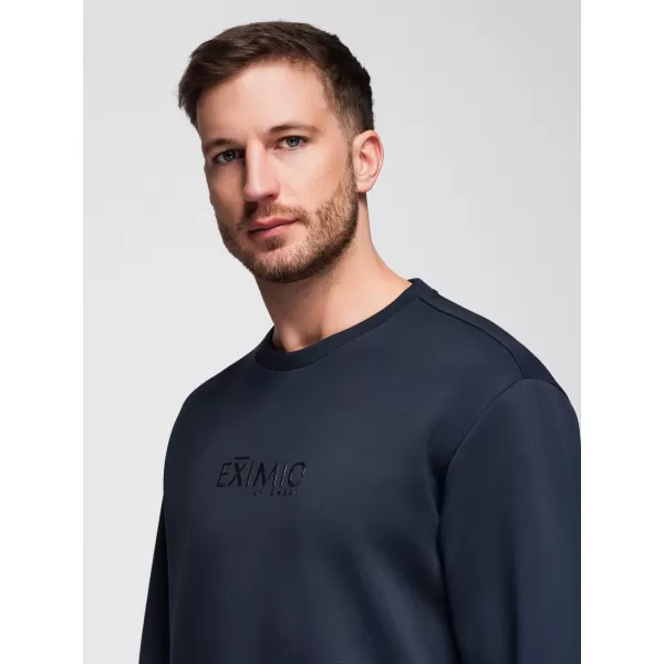  Férfi pulóver OMBRE OM-SNBC-0199 SÖTÉTKÉK 