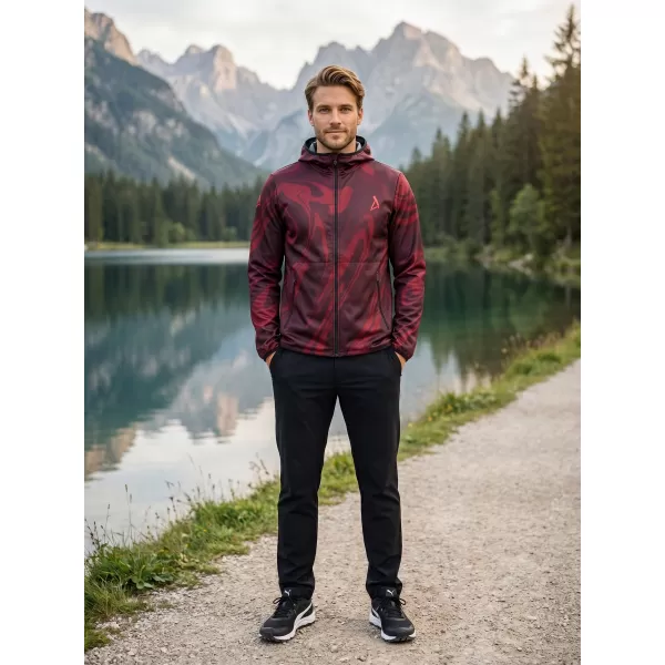  Férfi prémium softshell kabát ALTISPORT VOJ/ALM072JACK01 BOR/VÖRÖS 