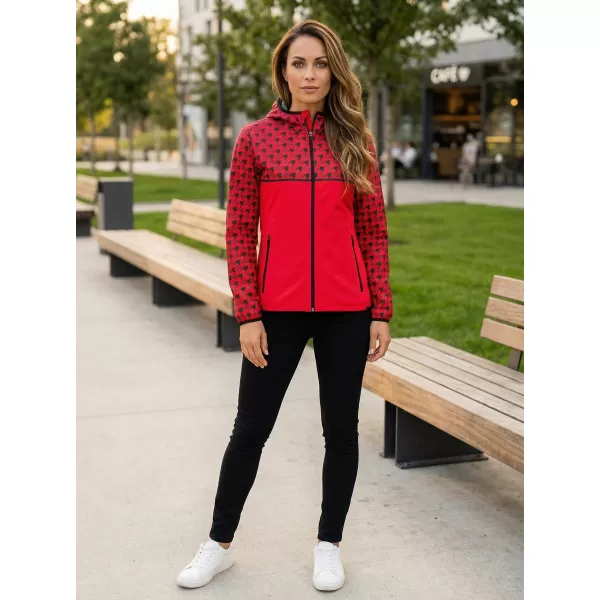  Női prémium softshell kabát ALTISPORT VOJ/ALW048JACK01 PIROS 