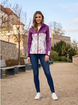 Női prémium softshell kabát ALTISPORT VOJ/ALW008JACK01 BURGUNDIA
