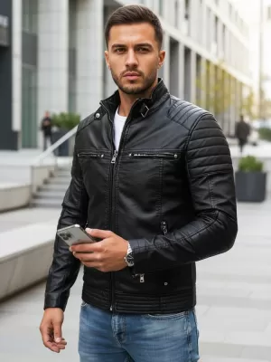 Férfi dzseki DSTREET TX3265 FEKETE
