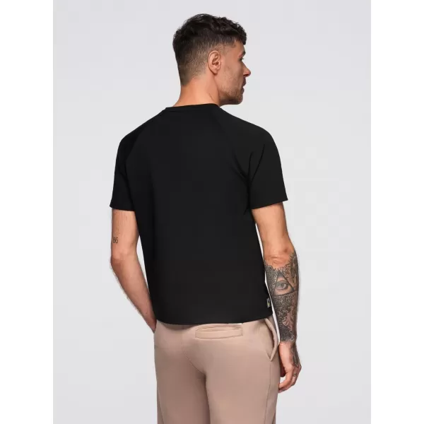  Férfi póló OMBRE OM-TSCT-0240 FEKETE 