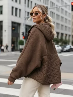 Női kabát DSTREET TY5593 BARNA