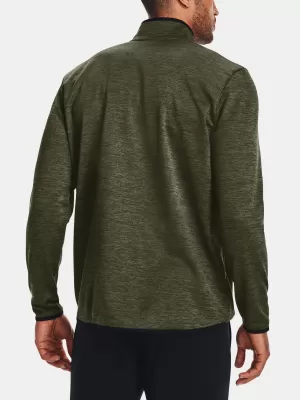 Férfi pulóver UNDER ARMOUR UA ARMOUR FLEECE 1/2 ZIP ZÖLD