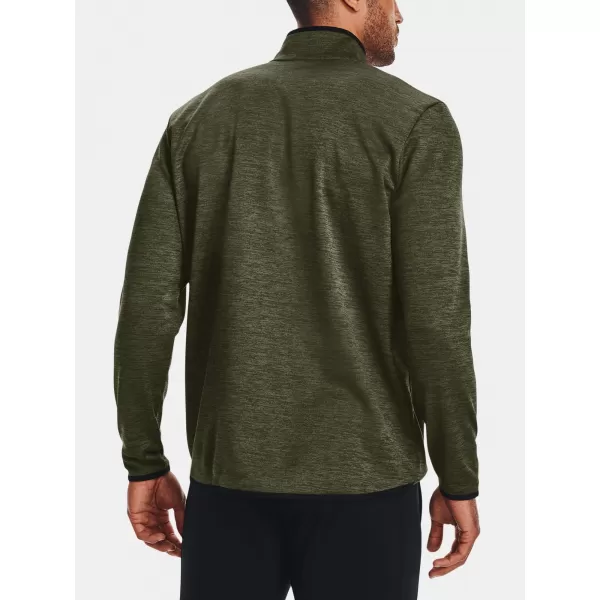  Férfi pulóver UNDER ARMOUR UA ARMOUR FLEECE 1/2 ZIP ZÖLD 
