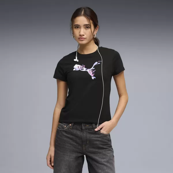  Női póló PUMA GRAPHICS TEE 3 691912_01 PUMA FEKETE 