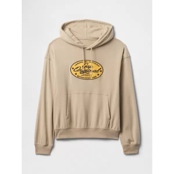 Férfi pulóver GAP LOGO PULLOVER HOODIE 744731-01 KHAKI 