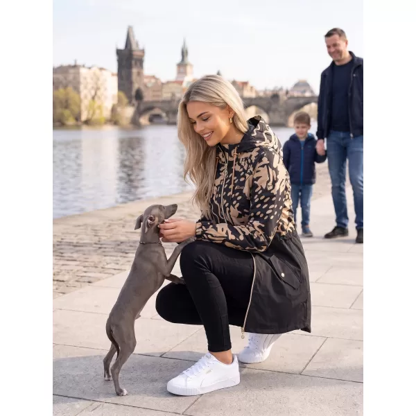  Női kabát KIXMI ZIANA FEKETE/BÉZS 