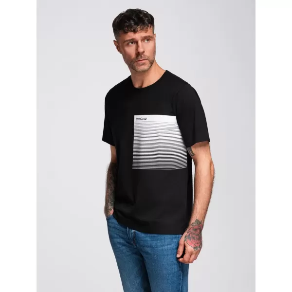  Férfi póló OMBRE OM-TSPT-0246 FEKETE 