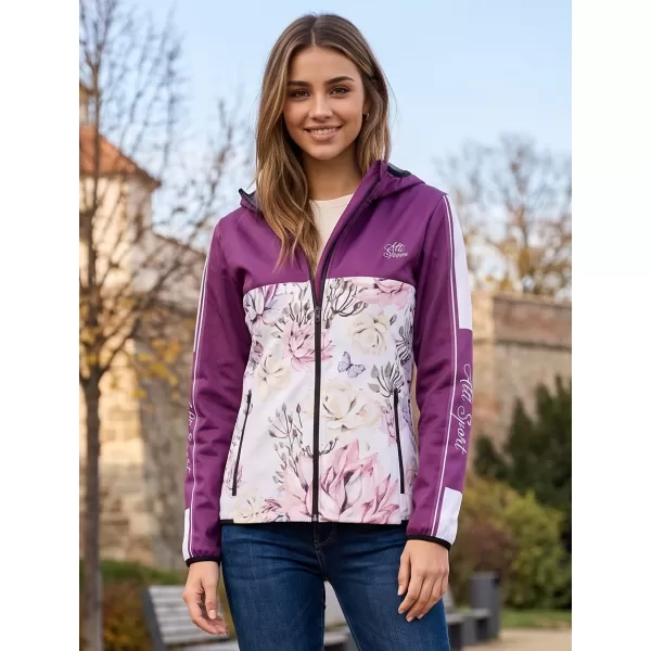  Női prémium softshell kabát ALTISPORT VOJ/ALW008JACK01 BURGUNDIA 