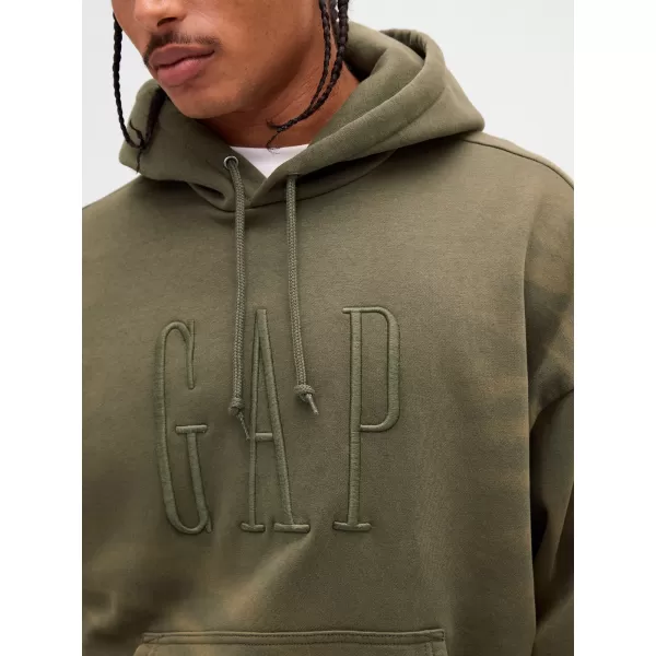  Férfi pulóver GAP CORP LOGO HOODIE PULLOVER 851641-00 FEKETE MOHA 