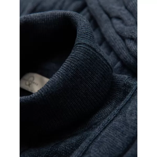  Férfi pulóver OMBRE OM-SWTN-0157 SÖTÉTKÉK 