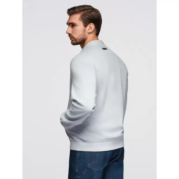  Férfi dzseki OMBRE OM-JANP-0159 VILÁGOSSZÜRKE 