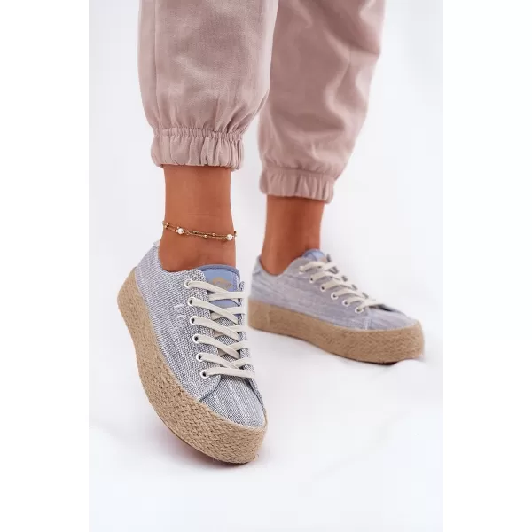  Női tornacipő LEE COOPER LCW-25-02-3284 VILÁGOSKÉK 