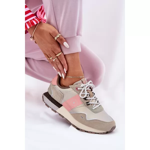  Női tornacipő BIG STAR RR274243 RÓZSASZÍN/SZÜRKE Big Star Shoes 