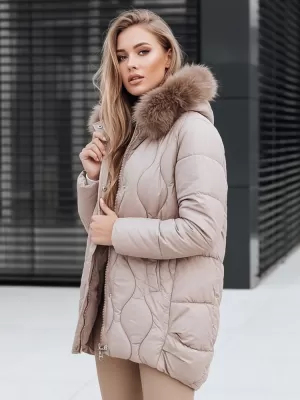 Női kabát DSTREET TY5494 BÉZS