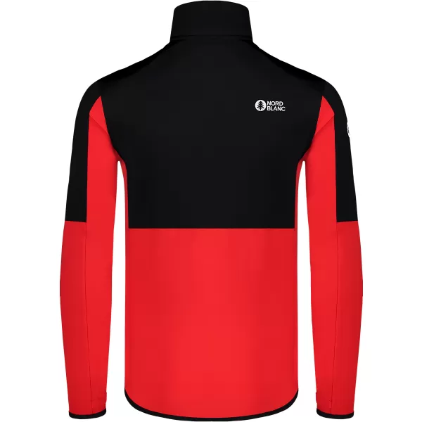  Férfi powerfleece pulóver NORDBLANC GROAN NBWFM8282 PIROS 