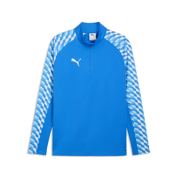  Férfi pulóver PUMA TEAMLIGA26 TRG 1/4 ZIP TOP 659724_02 ELECTRO ROYAL/ ELEKTRO ROYAL/PUMA FEHÉR 