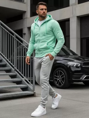 Férfi pulóver DSTREET BX5231 VILÁGOSZÖLD