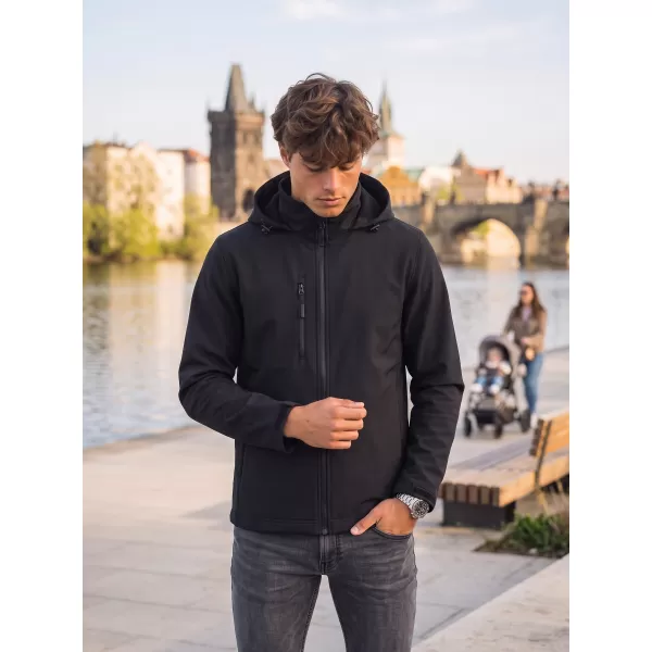  Férfi softshell kabát ALTISPORT NoPrint NP/ALM845 ÉBENFA SZÜRKE 