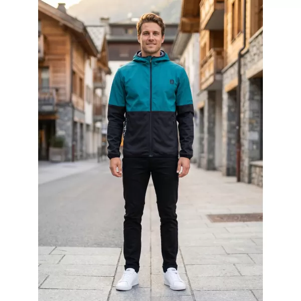  Férfi prémium softshell kabát ALTISPORT VOJ/ALM051JACK01 KEROZIN/FEKETE 