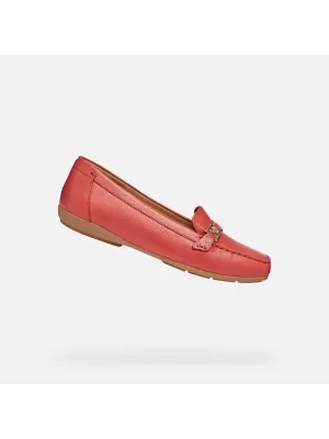 Női mokaszinok GEOX ANNYTAH MOC G012826 PIROS