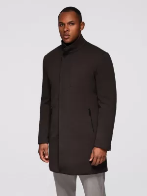 Férfi kabát OMBRE OM-COWC-0136 SÖTÉTBARNA