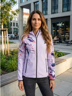 Női prémium softshell kabát ALTISPORT VOJ/ALW064JACK01 HALVÁNYLILA