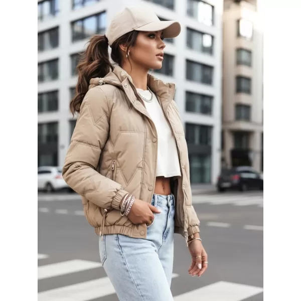  Női kabát DSTREET TY4177 BÉZS 