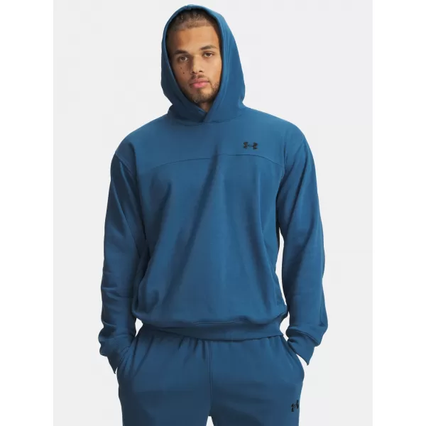  Férfi pulóver UNDER ARMOUR UA RIVAL LW HOODIE 6012335-498 KÉK 