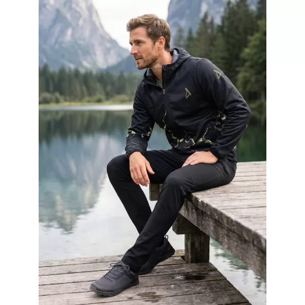  Férfi prémium softshell kabát ALTISPORT VOJ/ALM129JACK01 FEKETE/KATONAI 