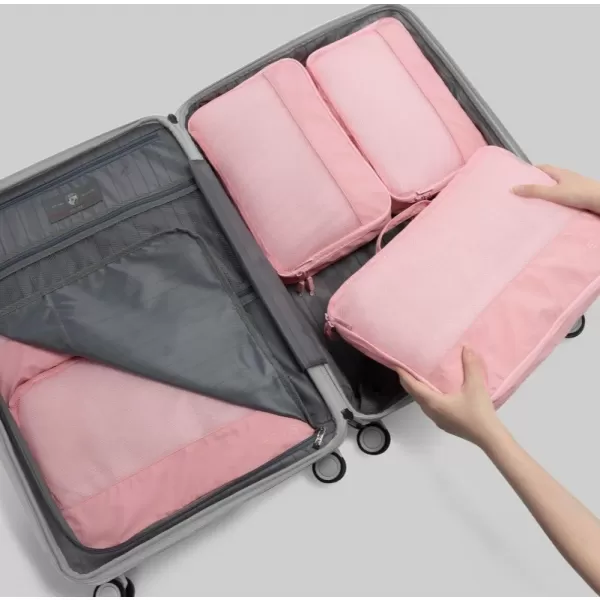  Bőrönd HEYS Ecotex Packing Cube 5 Pc Set RÓZSASZÍN HOMOK 